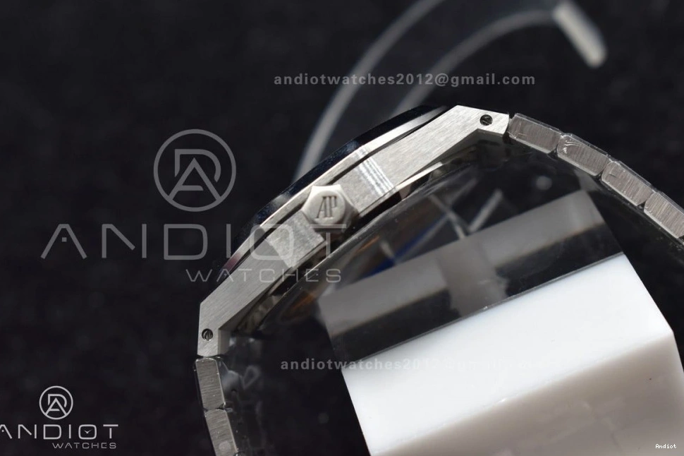 APSF 41mm Bracelet 15500 Dial Super on Black 1:1 A4302 SS SS Clone Oak Best Royal Edition Textured 1106